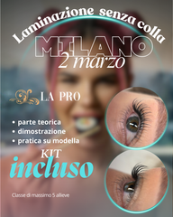 In classe - Corso di laminazione ciglia e sopracciglia - metodo coreano senza colla (caparra)