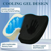 Cuscino sedia in gel memory ergonomico