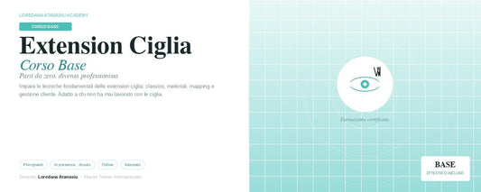 Corso base extension ciglia - Tecnica classica JESOLO