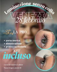In classe - Corso di laminazione ciglia e sopracciglia - metodo coreano senza colla (caparra)