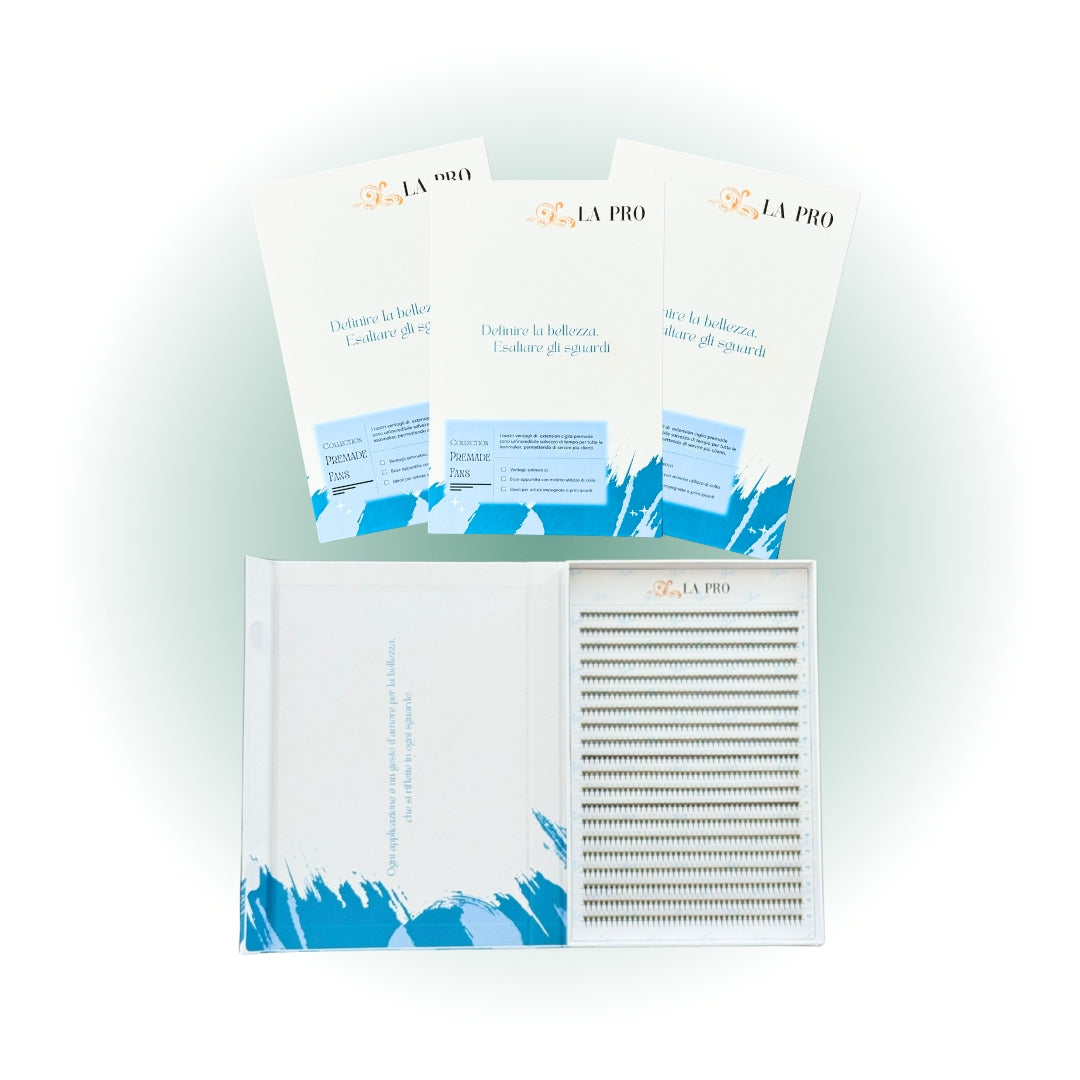 Premade fans 6D - 1000 ventagli