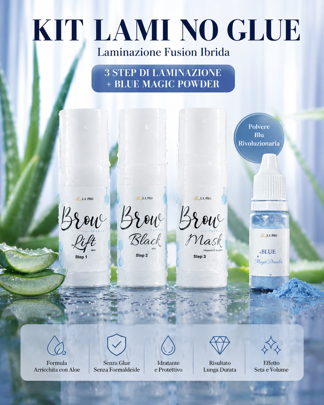 Kit LAMI NO GLUE 3 step + polvere addensante