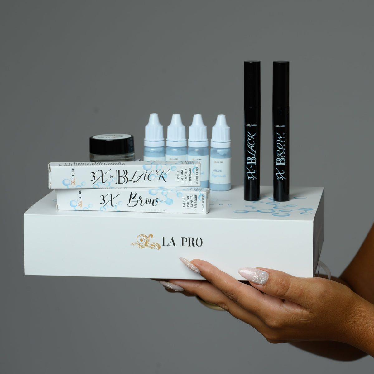 Kit laminazione sopracciglia / ciglia con bigodini e tinta Brow Therapy maxi