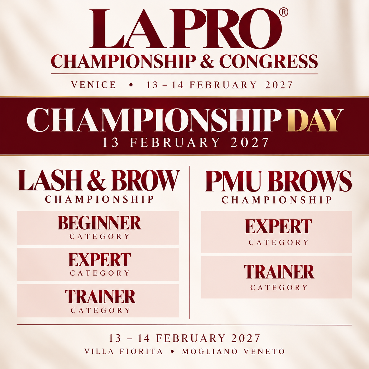 Lash&Brow nomination 13.02.2027