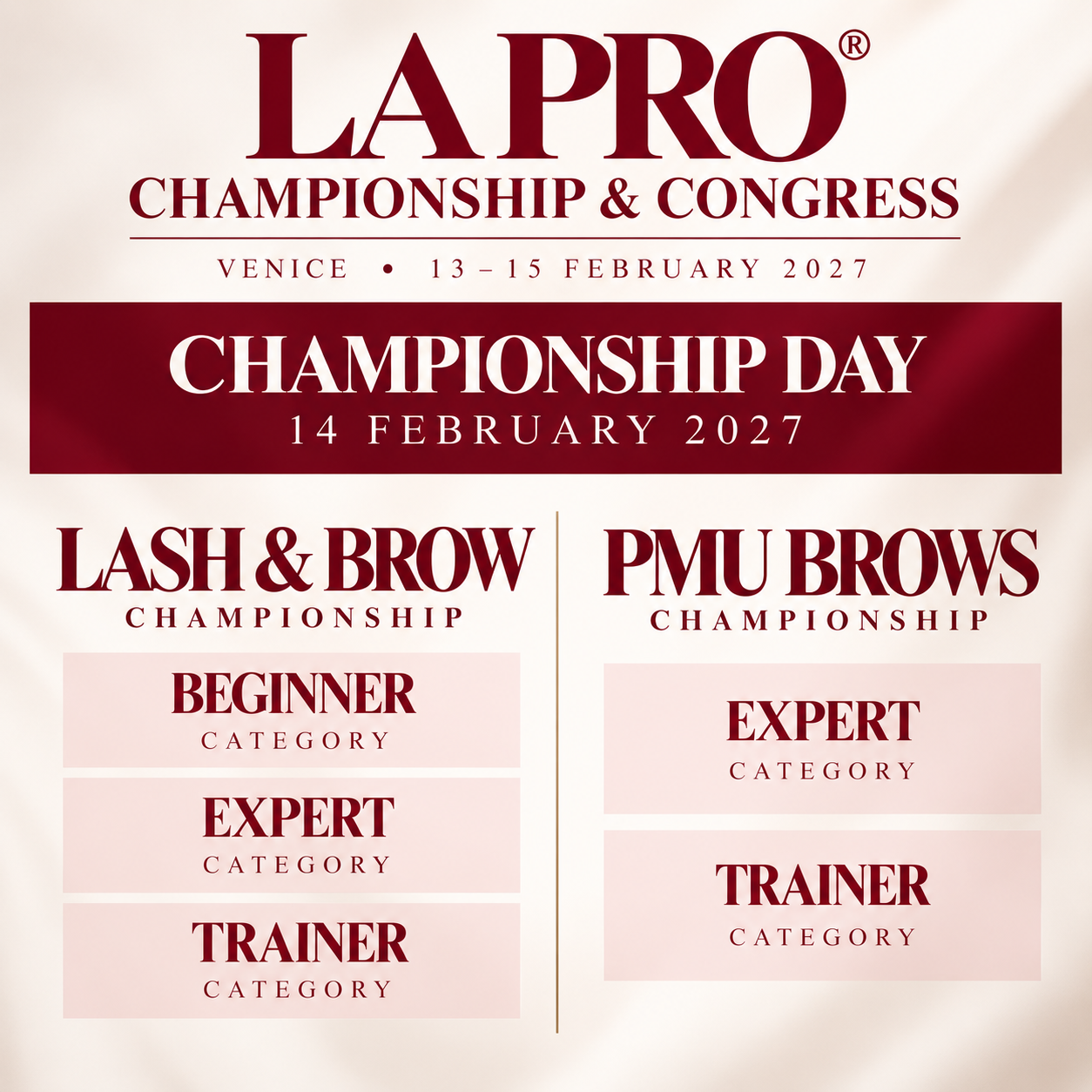 Lash&Brow nomination 14.02.2027