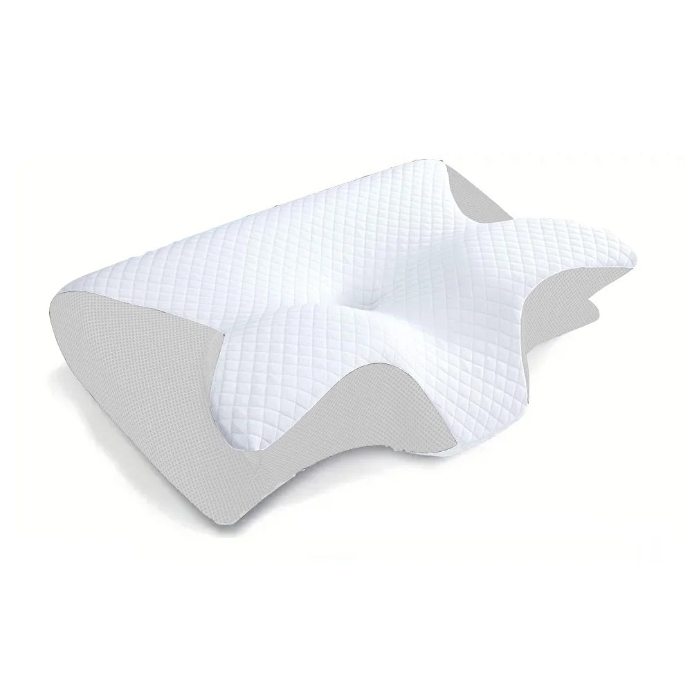 Cuscino Cervicale Ortopedico 2 in 1 – Memory Foam Ergonomico Contour | Sollievo per Dolori al Collo