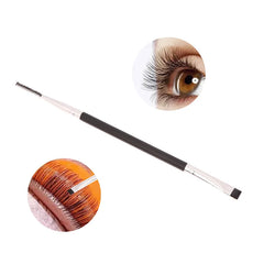 Spazzola portatile a doppia testa per la permanente delle ciglia, strumento per la separazione e la laminazione delle ciglia, spazzola per dettagli delle extension delle ciglia