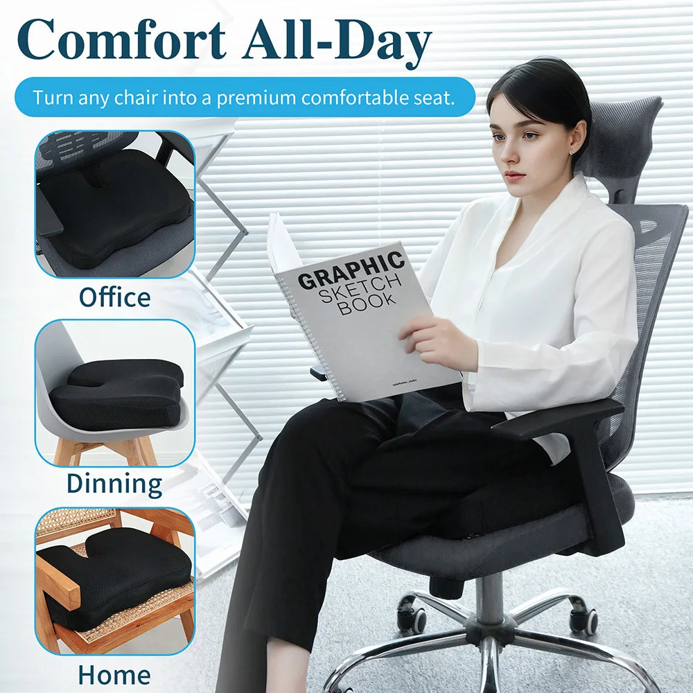 Cuscino sedia in gel memory ergonomico