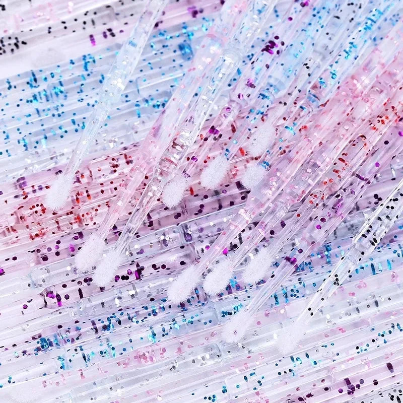 Micro spazzole per tamponi per ciglia per la rimozione delle ciglia usa e getta 100 pezzi spazzole per extension per la pulizia delle ciglia accessori per strumenti di extension