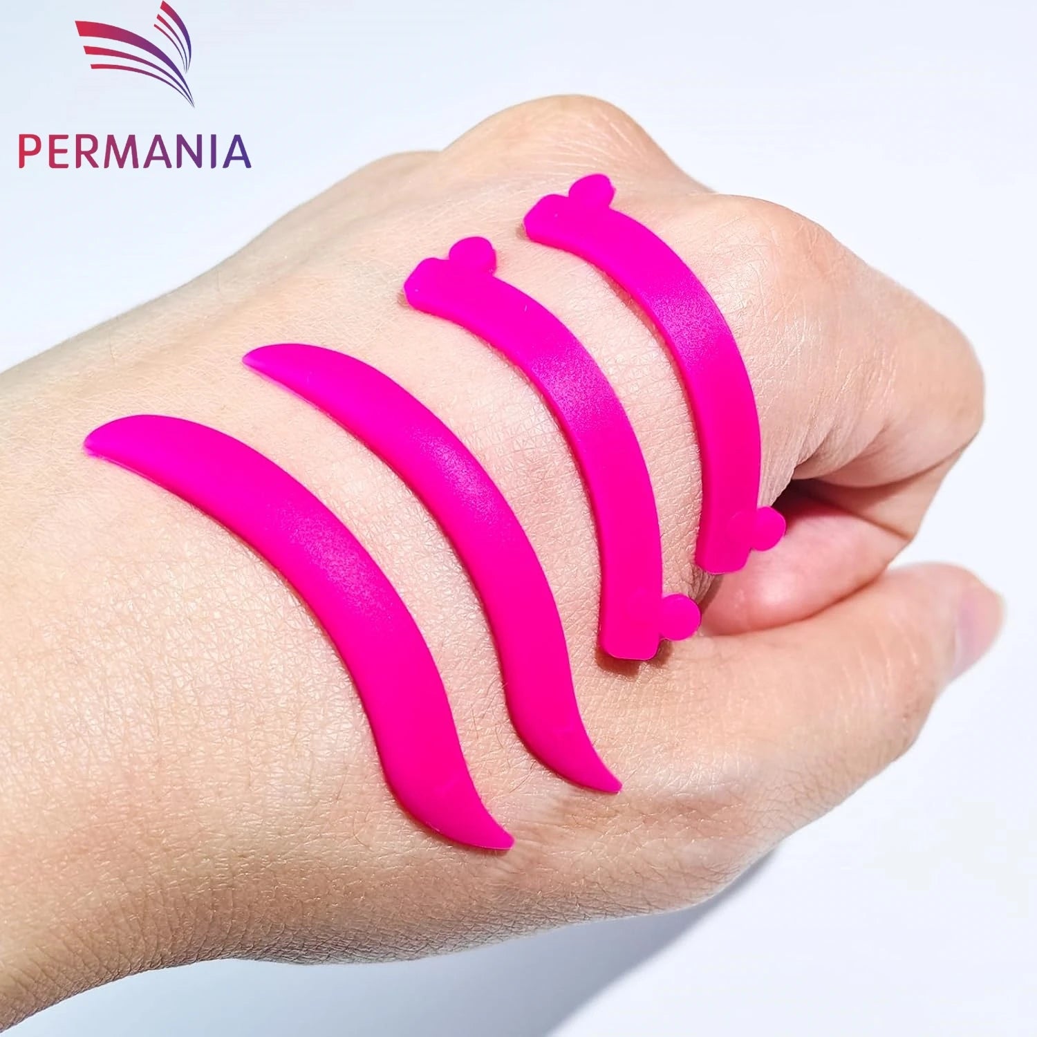 Bigodini Fuxia Lash Lift Shields&Ribbon Ciglia Cuscinetti Coreani per Lash Lift Piegaciglia Super Morbido Estremo Occhi-Aperti