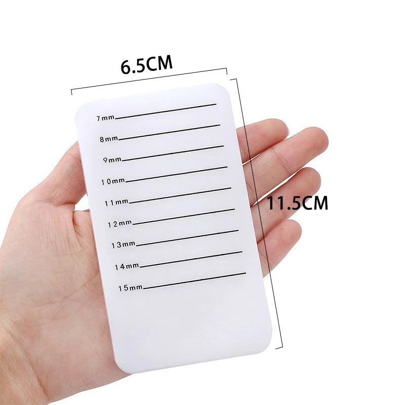 Supporto per ciglia in acrilico, supporto per ciglia individuali, tavoletta per ciglia, strumenti per il trucco, tavolozza per il trucco, estensione delle ciglia, pannello in acrilico