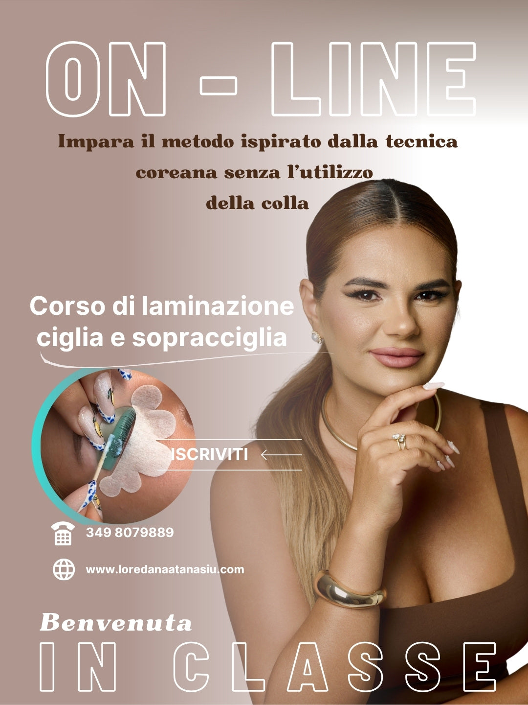 Prevendita CORSO ONLINE di laminazione ciglia ispirato dal metodo coreano senza colla